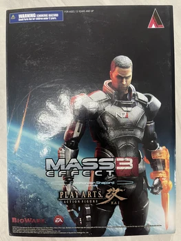 Оригинальный SquareEnix Play arts Kai Mass Effect 3 Game Commander Шепард ПВХ Фигурка Игрушка Модель Коллекция Украшение Подарок