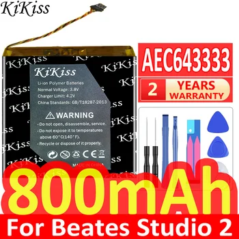 Батарея KiKiss AEC353535 AEC643333 для Beats Solo 3.0 2 3 Беспроводная Bluetooth-гарнитура Solo2 Solo3 Studio 2 2.0 3.7V PA-BT05