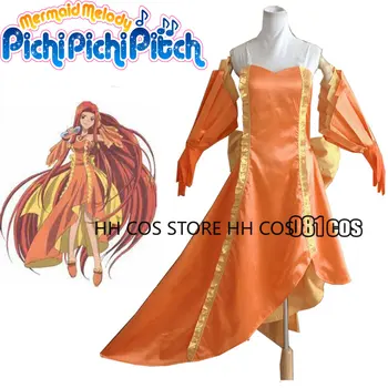 Аниме Pichi Pichi Pitch Seira Косплей костюм Женское платье принцессы для Хэллоуина Подарки для Рождественской вечеринки