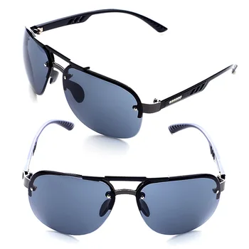 Прямоугольные солнцезащитные очки без оправы для мужчин, Модные Солнцезащитные очки в Маленькой оправе, Безрамные очки, Винтажная панк-мода, UV 400, 2023, Новинка