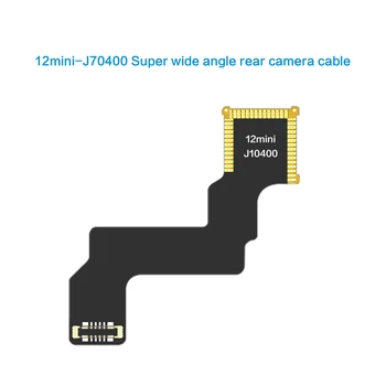 Гибкий кабель камеры заднего вида I2C для iPhone 12Mini-J10400 для сверхширокоугольного ремонта, комплект запасных частей для замены.
