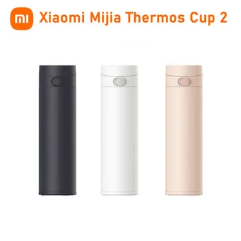Xiaomi Mijia Thermos Cup Flip Версия 2 MJTGB01PL 480 мл Дизайн Автоматической блокировки Вкладыш из нержавеющей стали 316 6 Часов Сохраняет Воду теплой
