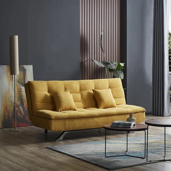 Современная простая складная гостиная для отдыха в новой квартире, диван-кровать из ткани двойного назначения в скандинавском стиле