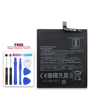 Сменный аккумулятор BN39 BN 39 для Xiaomi Mi Play Аккумуляторная батарея телефона 3000 мАч Batteria + Бесплатные инструменты