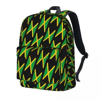 Рюкзак с флагом Ямайки, мужской спортивный рюкзак для путешествий, большие рюкзаки, классные школьные сумки из полиэстера, красочный рюкзак в уличном стиле,