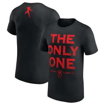Летняя мужская футболка 2023 года из коллекции Wrestler Roman Reigns с 3D принтом, детский уличный спортивный топ с коротким рукавом