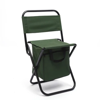 Походный стул Табурет со спинкой Портативный легкий стул с сумкой для переноски, органайзер для хранения для пляжной рыбалки, красный, синий