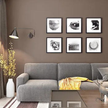 Флизелиновые обои современный простой цвет чистого пигмента коричневый, темно-коричневые обои для гостиной, спальни, отеля
