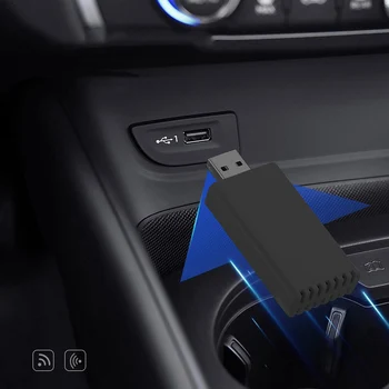 Проводной к беспроводному адаптеру CarPlay Портативный беспроводной адаптер CarPlay, подключи и играй Автоаксессуары, совместимые с Bluetooth