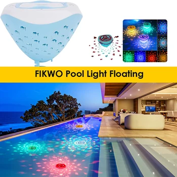 4 Цвета светодиодного плавающего света для бассейна под водой, водонепроницаемого динамического свечения, солнечной энергии, многократно меняющейся лампы для дрейфа воды