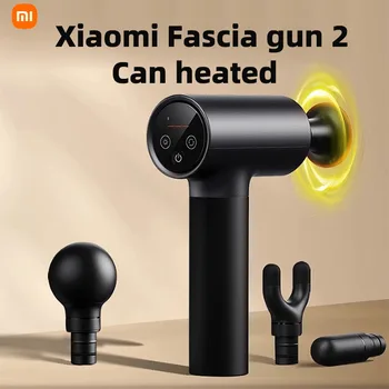 Xiaomi Mija Fascia Gun 2 Интеллектуальных Двухфазных 3 Передачи Нагрева 4 Режима 2540 мАч Длительный Массаж на Выносливость Расслабление мышц плеча