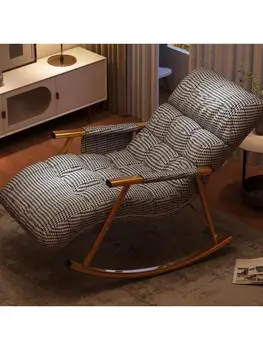 Кресло-качалка Домашнее Кресло на Балконе, кресло для отдыха в спальне, кресло для отдыха со спинкой, кресло для отдыха в общежитии, красное кресло-качалка