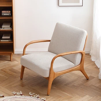 Кресло-качалка для отдыха Скандинавский диван-кресло Деревянный туалетный столик Офисный дизайн Кресло для чтения Ленивая Современная обеденная мебель для патио Poltrona