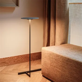 Плоский торшер Дизайнерский минималистичный геометрический светильник Художественно Декоративный С сенсорным переключателем Прикроватный светильник для студии гостиной диванов