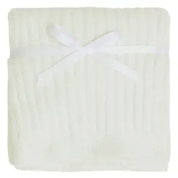 Мягкое уютное одеяло унисекс из вискозы для новорожденных мальчиков или девочек, цвет слоновой кости