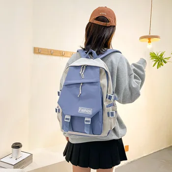 Сумка через плечо 2023, новый дизайн, оксфордская сумка, рюкзак для студенток, деловая поездка, милый однотонный школьный рюкзак для девочек