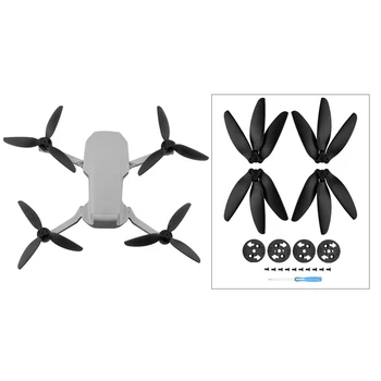 Трехлопастный пропеллер для реквизита дрона DJI Mavic Mini/Mini 2, сменные лопасти, вентиляторы на крыльях для DJI Mini 2, черный