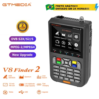 Оригинальный GTMEDIA V8 Finder 2 Спутниковый Искатель сигнала Metter DVB-S/S2/S2X 1080P HD VS ST-5150 V8 FINDER PRO WS6933 WS6980 WS-6906