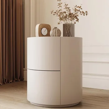 Белая прикроватная тумбочка во французском кремовом стиле, ультраузкий шкафчик для маленькой квартиры, минималистичная мебель для дома из массива дерева CTG013