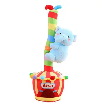 Танцующая говорящая игрушка на дереве, электронная поющая панда в горшке, Говорящая поющая плюшевая игрушка, игрушки для встряхивания, повторяющие песни для девочек и мальчиков