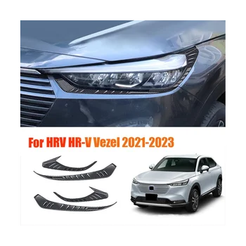 Стайлинг Автомобиля Передние Фары Брови Веки Накладка для Honda HRV HR-V Vezel 2021-2023 Лампа Наклейки Для Ресниц B