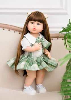 КЕЙУМИ, 55 см, аниме, длинноволосая девочка, Силиконовая кукла-Реборн, игрушки, подарки на День рождения ко Дню защиты детей