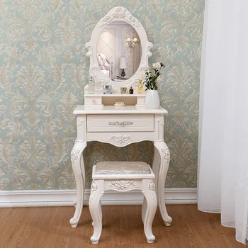 Очаровательный Роскошный туалетный столик для белой спальни для макияжа, Классический туалетный столик, Европейская мебель для спальни в скандинавском стиле Tocador Maquillaje
