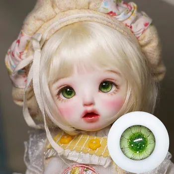 Глаза куклы BJD Подходят для маленькой куклы с радужной оболочкой 12 мм 14 мм 16 мм со стеклянными глазами, аксессуары для куклы Twinkle зеленого цвета