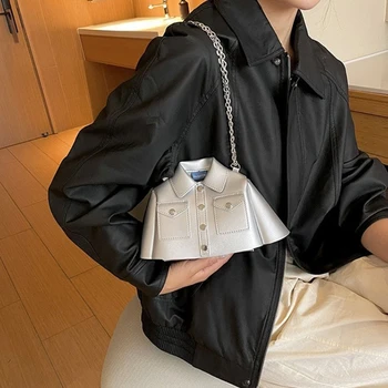 Женская сумочка для женщин, универсальная сумка для девочек, сумка для отдыха через плечо, Сумка в форме одежды