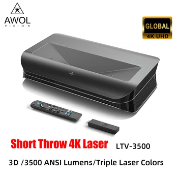 Лазерный проектор AWOL VISION LTV-3500 3500 ANSI люмен 3D 4K UHD DLP HDR10 + MEMC со Сверхкоротким излучением