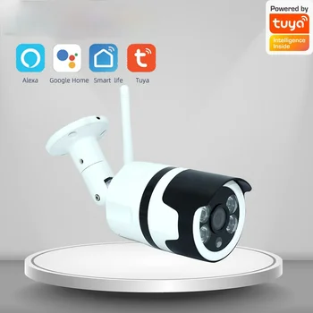 2023 Tuya Smart Life HD 1080P Водонепроницаемая Наружная IP-Камера P2P WiFi Камера Безопасности Bullet CCTV Камера Наблюдения Металлическая Оболочка