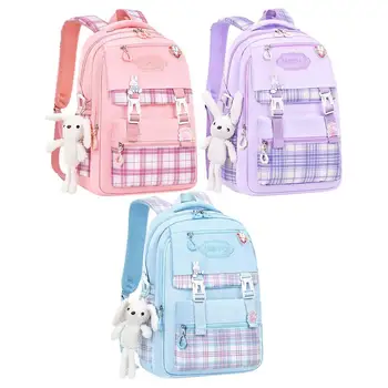 Эстетичный рюкзак для японских девочек, Милые школьные сумки для студентов-подростков, Карманы для девочек, Женский рюкзак для ноутбука Kawaii, Рюкзак для девочек