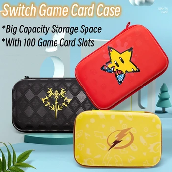 Чехол для игровых карт 100 В 1 для игровой консоли Switch, сумка для хранения большой емкости для Switch, OLED Lite, сумка с ремешком, аксессуары