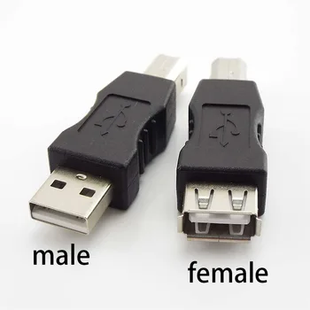 2шт USB 2.0 Тип A Женский к типу B мужской USB Принтер Сканер Адаптер Для синхронизации данных Соединитель Конвертер Разъем