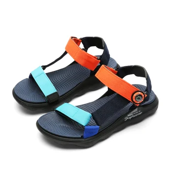 MODX Летние легкие сандалии для больших детей, слайды для мальчиков, Детские Летние пляжные сандалии для маленьких детей, Обувь EU30-40