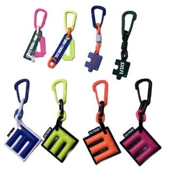 Автомобильный брелок для ключей, металлический/пластиковый карабин, Шнурок для школьной сумки, Аксессуары для телефонов, украшения одежды, Подарки