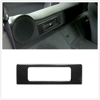 Наклейка для отделки панели автомобильного CD-плеера из углеродного волокна, кнопка переключения центральной консоли, рамка для Nissan 350Z 2003-2009