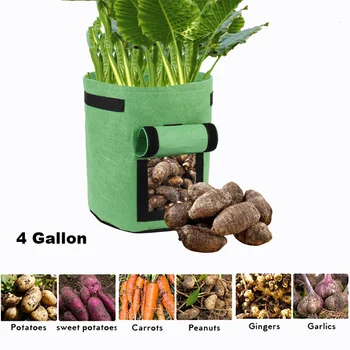 Сеялка для выращивания картофеля своими руками из нетканого материала, сумка для выращивания томатов, контейнер для посадки овощей, садовый горшок для утолщения овощей