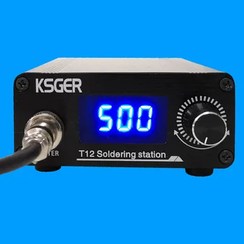 Паяльная станция KSGER T12 Цифровой светодиодный контроллер STM32 Корпус из алюминиевого сплава 907 Ручка паяльника с автоматическим переходом в режим ожидания наконечник T12