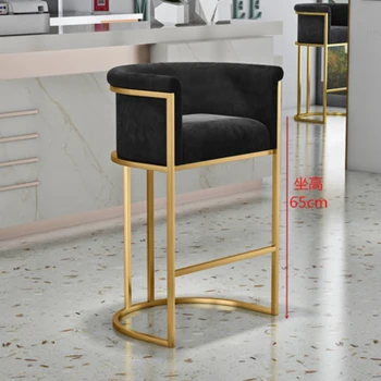 Металлические обеденные стулья Relax Floor, Черный Минималистичный фанковый дизайн, Высокое эргономичное кресло, Современная кухонная мебель Sillas Comedores