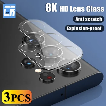 Полное покрытие Объектива 8K Защитное Стекло для Samsung S23 Ultra Camera Protector Закаленное Стекло для Samsung S22 Pluls S23 Lens Glass