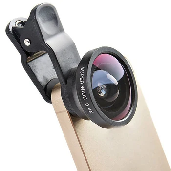 Инновационный Практичный Комплект Объективов для Мобильного Телефона 0.45x Super Wide Angle HD Selfie Camera External Len Для IP 6S 7 Мобильных Телефонов Xiaomi All