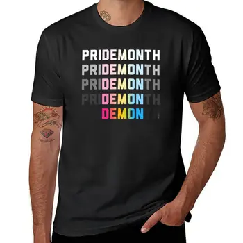 Новые футболки PriDEMONth pan, футболки с графическим рисунком, футболки на заказ, мужские футболки